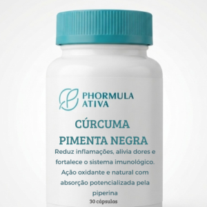 Cúrcuma Pimenta Negra - 30 Cápsulas